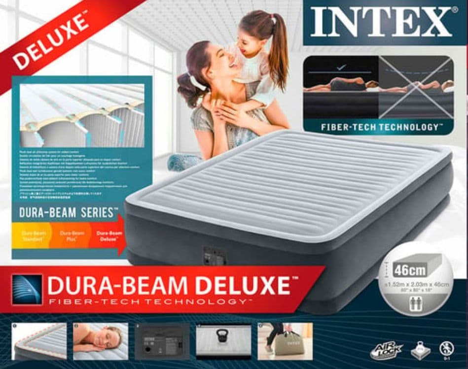 Кровать надувная Intex 64414, 203х152х46 см. Доставка — 2