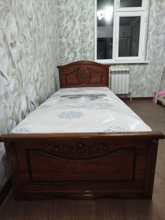 Krovat bir kishilik fasad mdf — 1