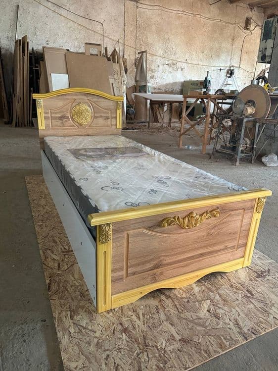 Krovat bir kishilik fasad mdf — 6