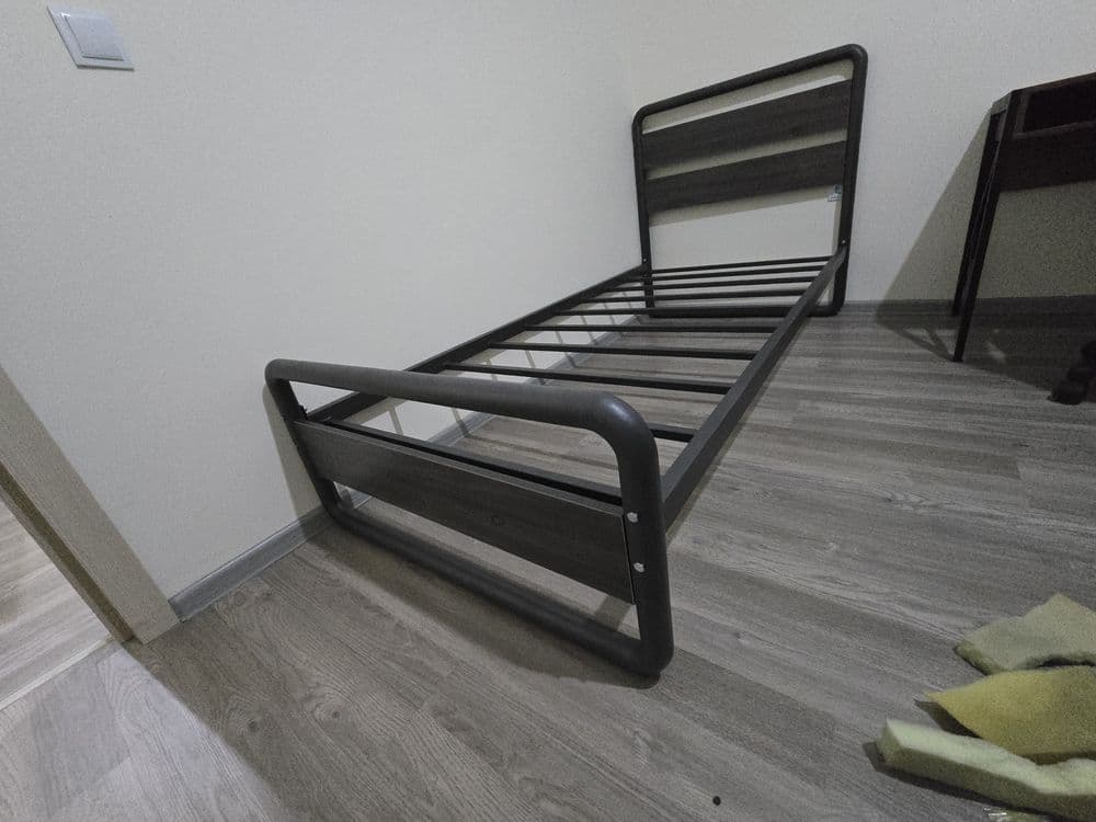 Металлическая современный кровать. Zamonaviy evro stil kravat. — 7