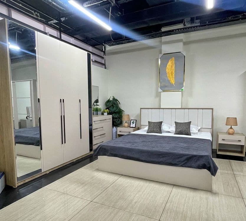 HITECH Спальный гарнитур кровать шкаф spalni yotoqxona mebel shkaf — 2