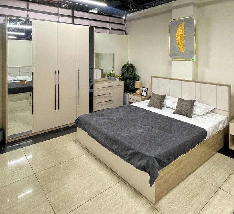 HITECH Спальный гарнитур кровать шкаф spalni yotoqxona mebel shkaf — 3