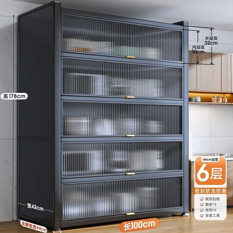 Kichik oshxona uchun metall polkalar | Компактные кухонные полки — 4