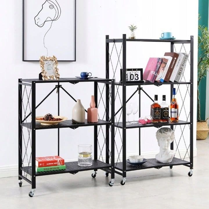 Складной кухонный стеллаж на колесиках 3,4,5 полк — 4
