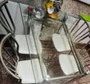 Стеклянный стол и стулья для кухни или гостиной