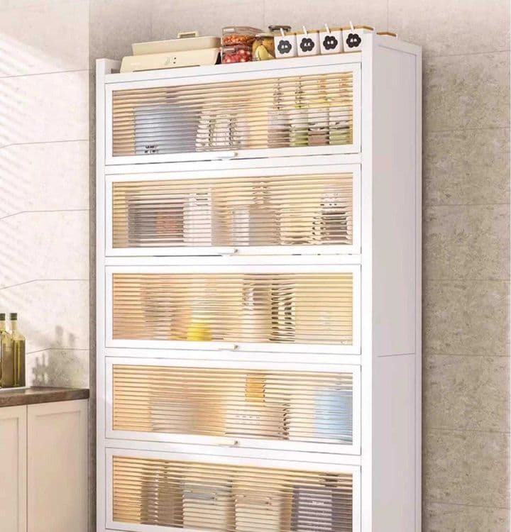 Ofis mebel – shkafi shaffof eshiklar bilan | Кухонный шкаф — 1