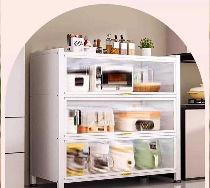 Ofis mebel – shkafi shaffof eshiklar bilan | Кухонный шкаф — 2