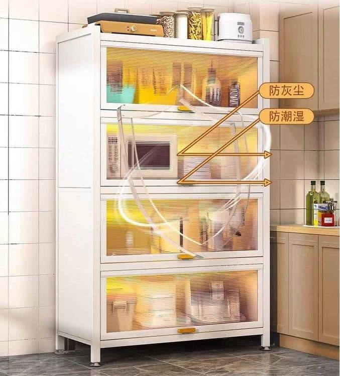Ofis mebel – shkafi shaffof eshiklar bilan | Кухонный шкаф — 3