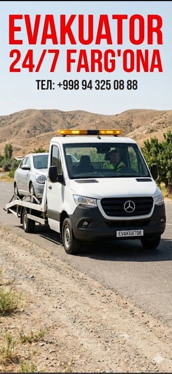 EVAKUATOR xizmatlari Margilon va Fargona 24/7 — 2