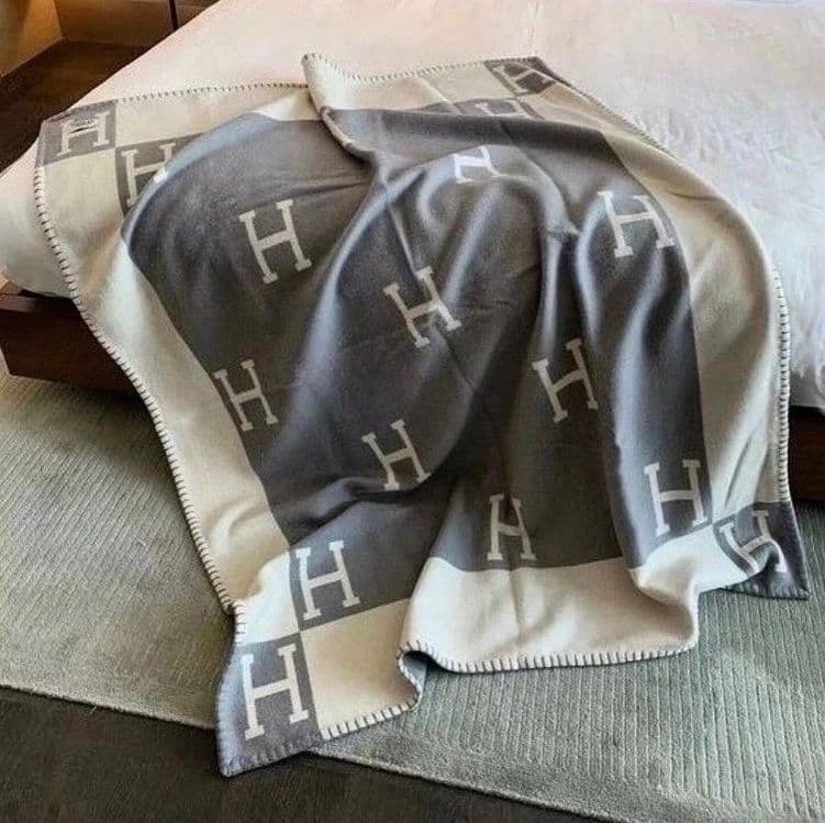 Плед Hermes 1:1, в подарочной упаковке — 4