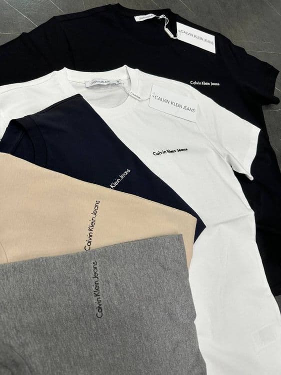 Мужская футболка 100% хлопок Calvin klein jeans — 1