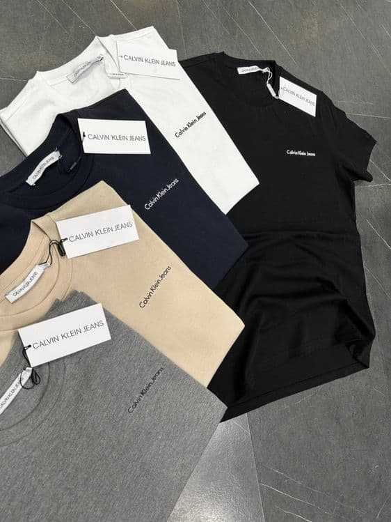 Мужская футболка 100% хлопок Calvin klein jeans — 2