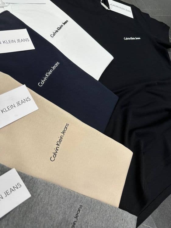 Мужская футболка 100% хлопок Calvin klein jeans — 4