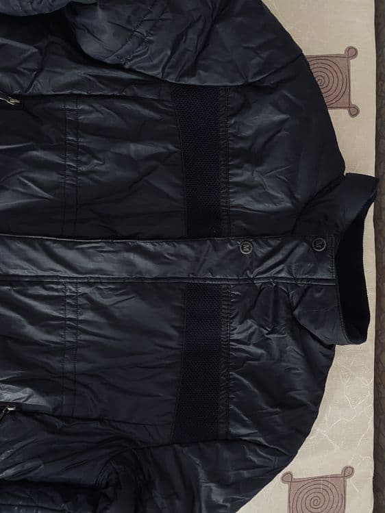 Куртка мужская. Осень-зима. Турция. Moncler. Размер 54-56. Темносиняя. — 2