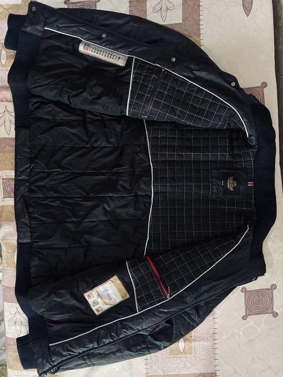 Куртка мужская. Осень-зима. Турция. Moncler. Размер 54-56. Темносиняя. — 3