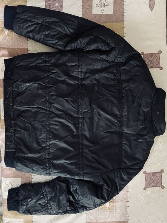 Куртка мужская. Осень-зима. Турция. Moncler. Размер 54-56. Темносиняя. — 5