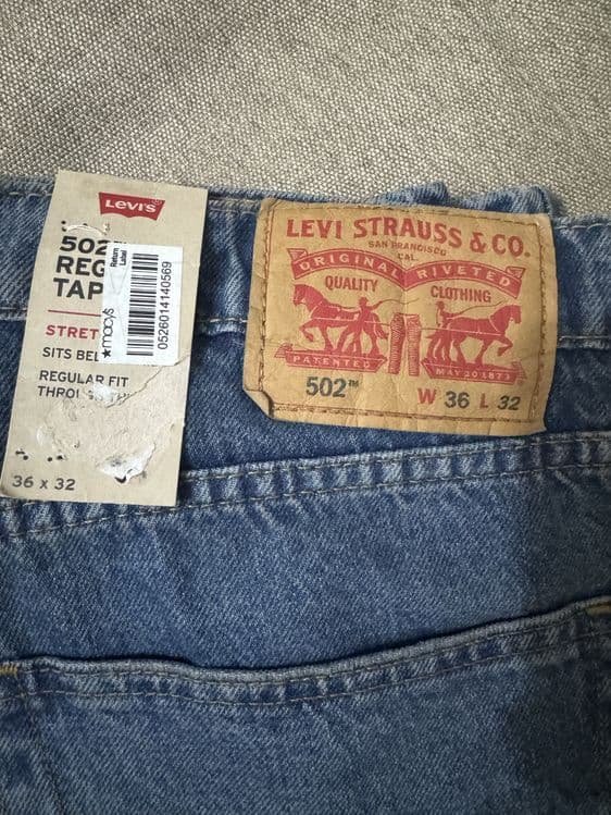 Levis 502 мужские джинсы 36/32 оригинал USA — 1