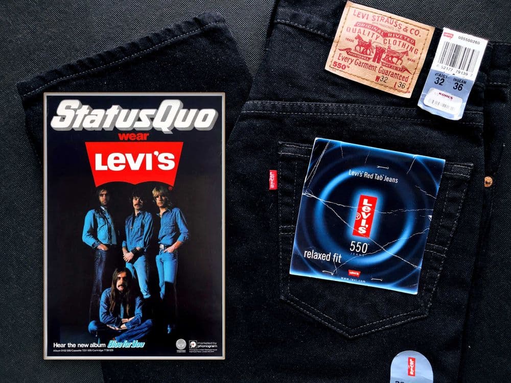VINTAGE 1999 Made in Mexico LEVI'S® 550™ Relaxed Fit Jeans — W32½ L36 — 8