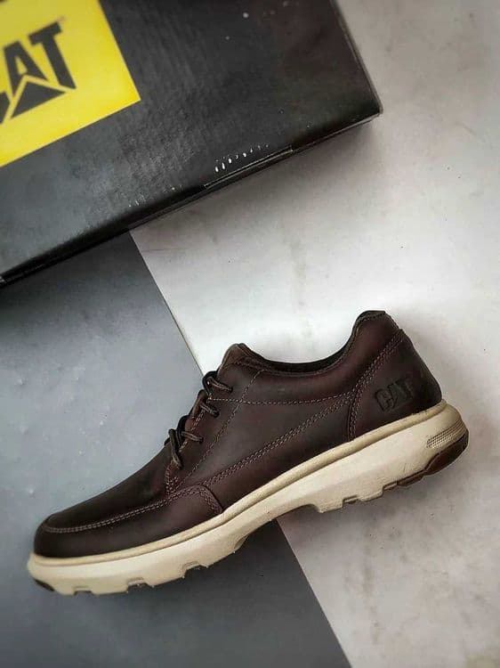 Туфли мужские кожаные CAT Ease, легкие мокасины на лето и осень 39-44 — 5