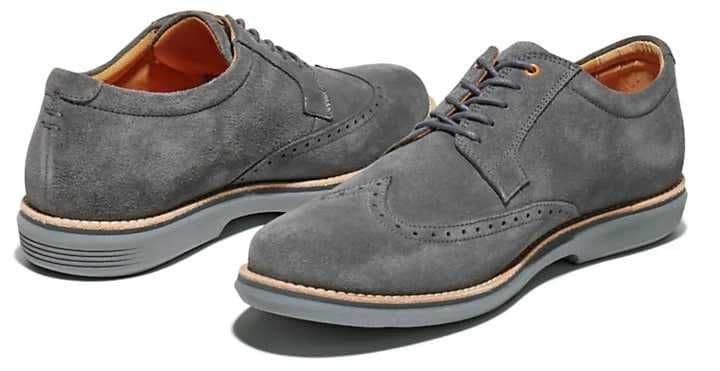 Мужские Оксфорды Timberland City Groove Brogue(серые) — 3