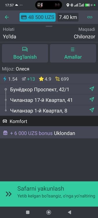 Уклон таксида Ким ишламокчи булса силка ташаб бераман — 6
