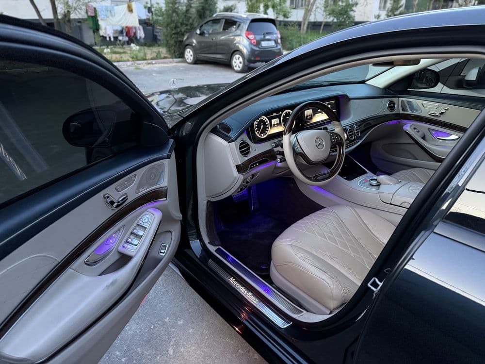 Mercedes-Benz w222 s500 4matic avtomobilida transfer xizmatlari ! — 3