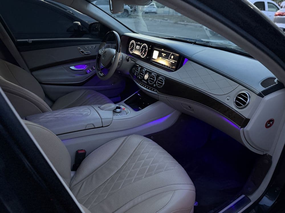 Mercedes-Benz w222 s500 4matic avtomobilida transfer xizmatlari ! — 5