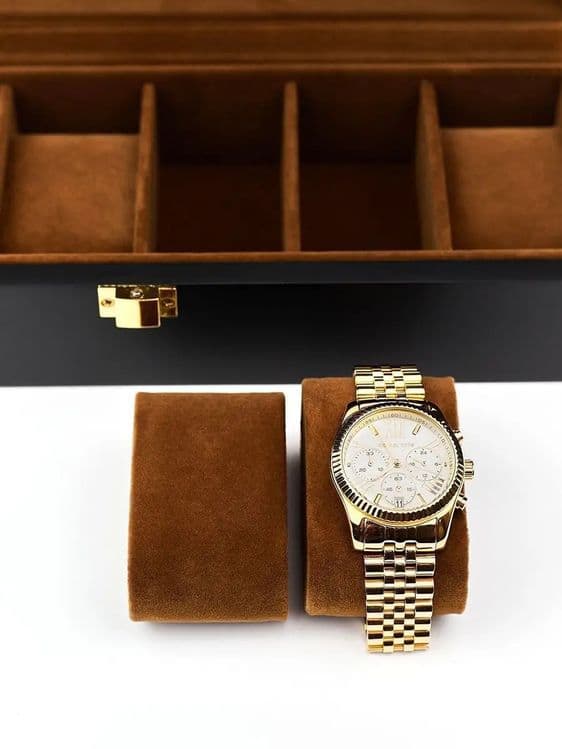Шкатулка для часов и украшений дерево с замком — 3