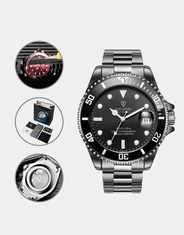Оригиналный мужские  наручный есть скидка часы Tevise T801A — 5