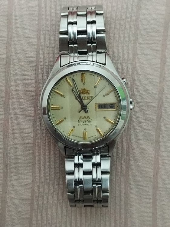 Час Ориент автоподзавод, винтажные (Orient Crystal) — 2
