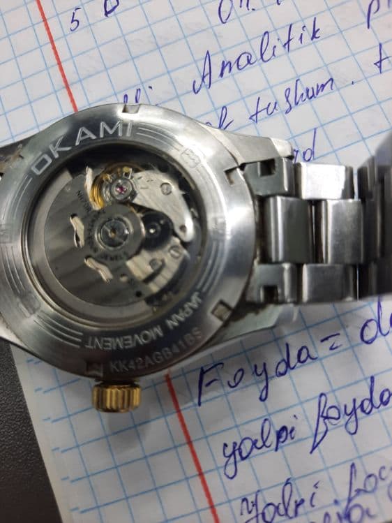 Okami mexanik qòl soati Yapon mexanizmli — 5