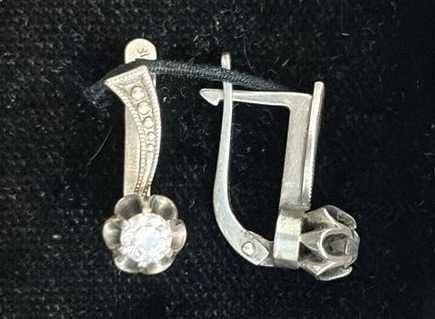 Серги СССР серебро 925 — 1