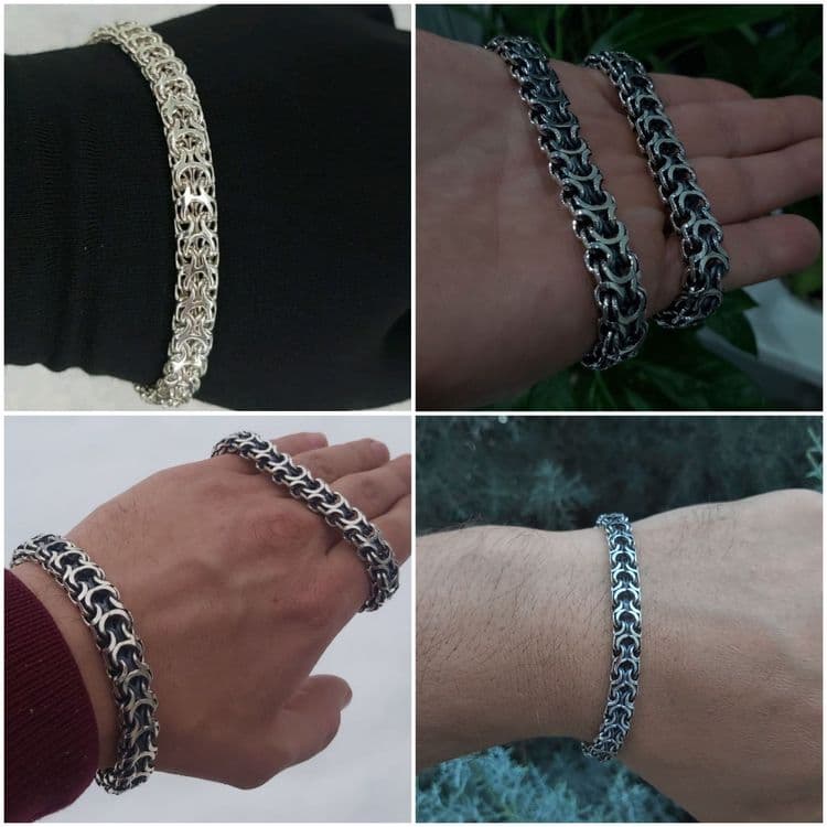 Kumush braslet yangi sovg'aga 925proba браслет серебряный подарочные — 4