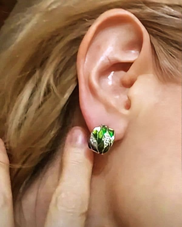 Серебряный комплект с эмалью — 8