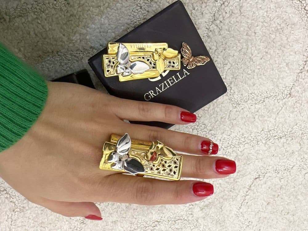 Tilla taqinchoq золото зирак 50$ graziella 585 za gram 55 — 1