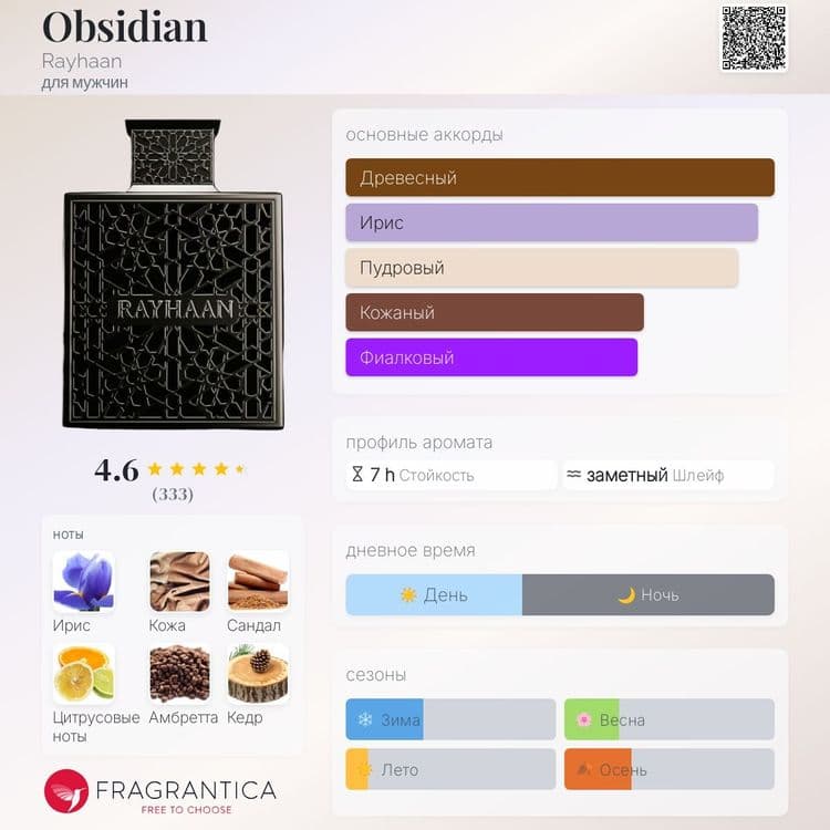Hayaati Lattafa, rayhaan obsidian парфюмированная вода — 2