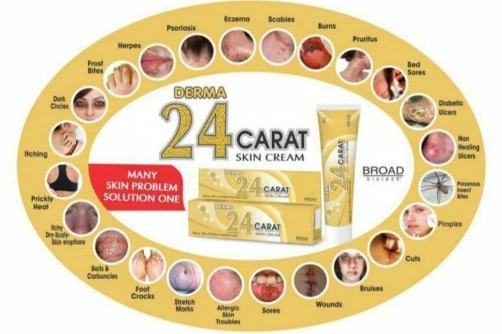 24 CARAT kremi Teridagi muomolari uchun — 2