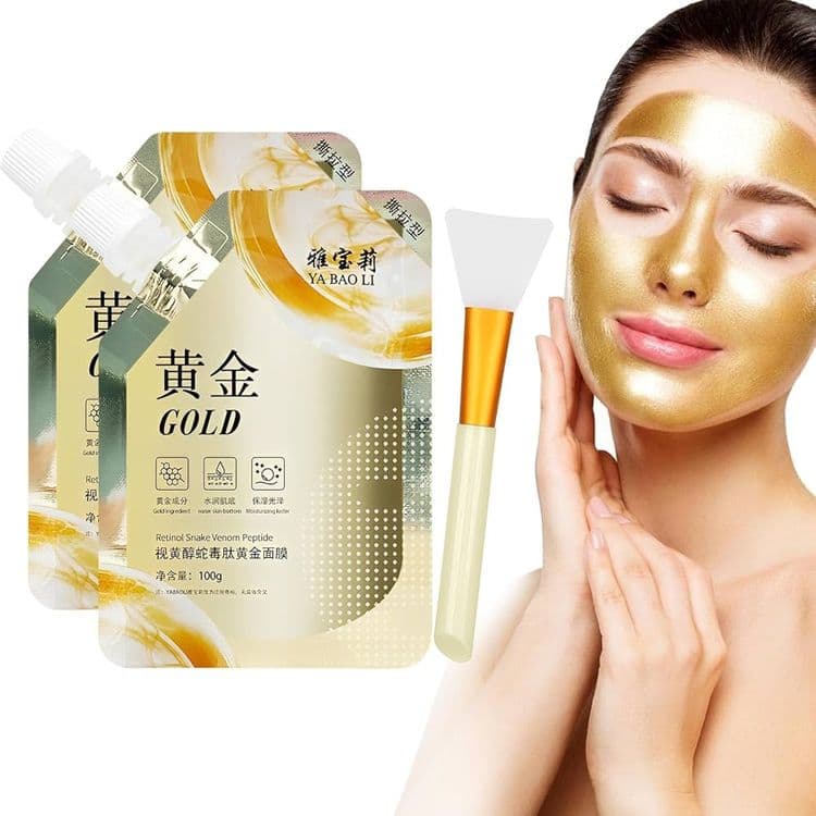 Acid Gold Mask  yuzdagi ajinlarni yo'q qiluvchi oltinrang qalin krem — 2