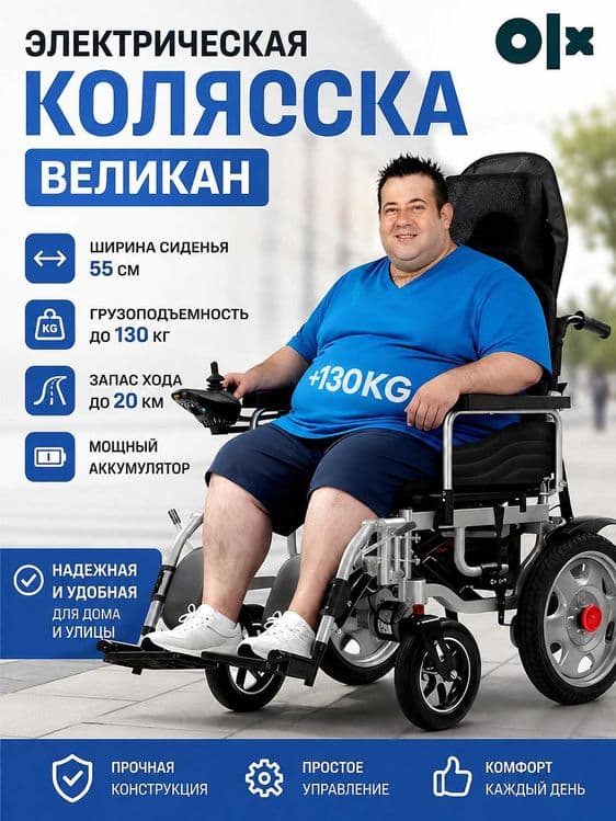 Инвалидная коляска электрическая. Великан — 1