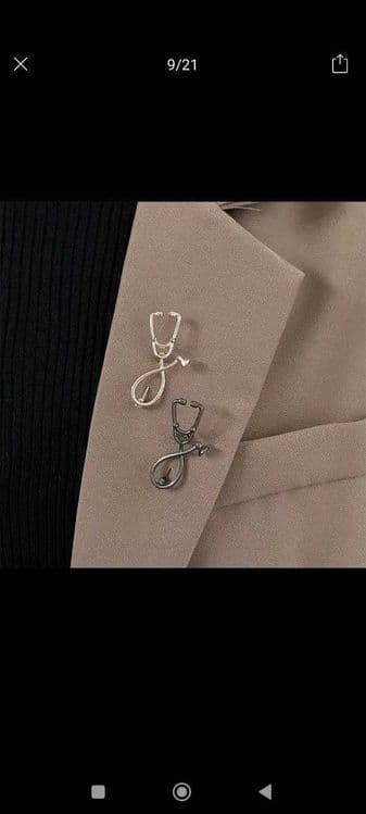 Медицинский брошка металлические значки, на одежду сердце — 3