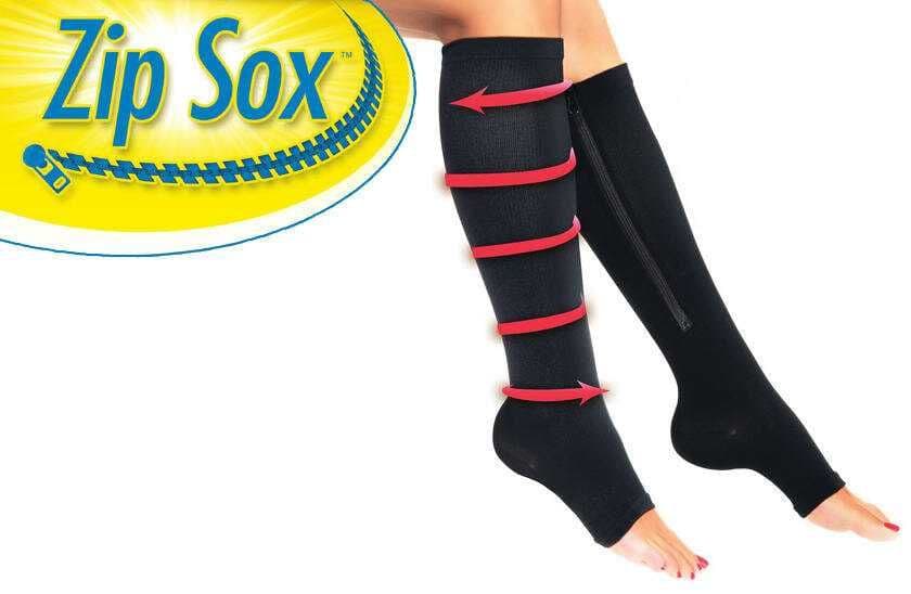 Лечебные компрессионные гольфы от варикоза Zip Sox — 1