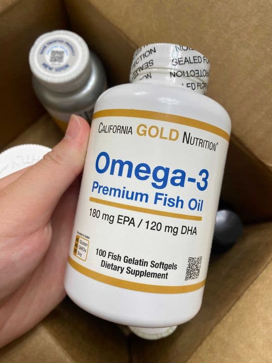 Omega-3/омега-3, рыбий жир премиального качества. (100 капсул) — 1