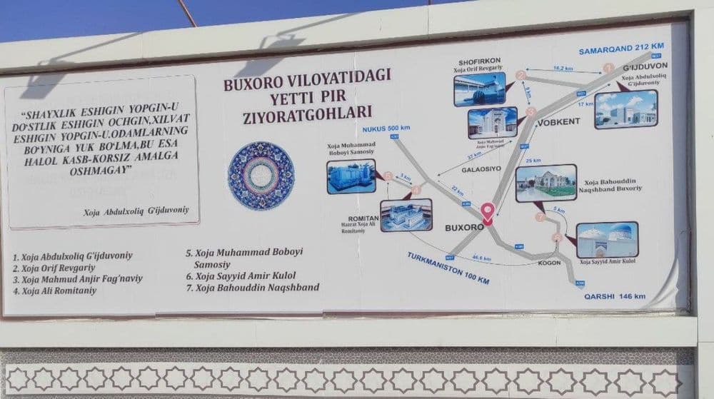Buxoro viloyat yetti pir ziyoratgoxlari uchun TAKSI XIZMATI — 4