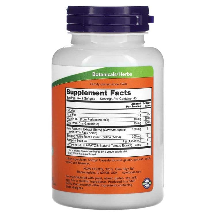 NOW Foods, Prostate Support, 90 мягких таблеток.  для простаты — 2