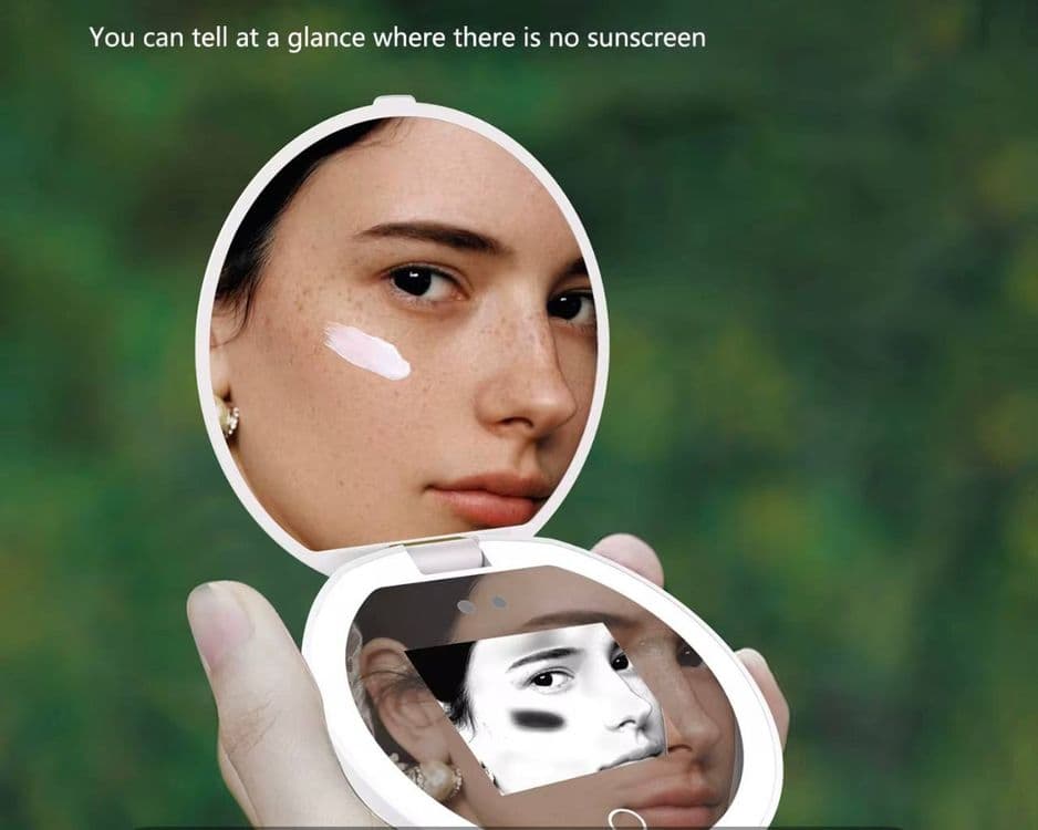Smart зеркало для контроля качества spf крема — 1