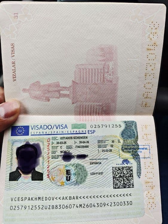 Визы в  Страны Евросоюза Испания, Германия, Франция, Польша, Латвия. — 5