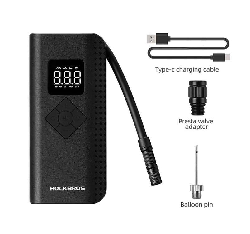 Скидка 30% Электрический насос ROCKBROS 150 PSI (заряд 15 колёс) — 1