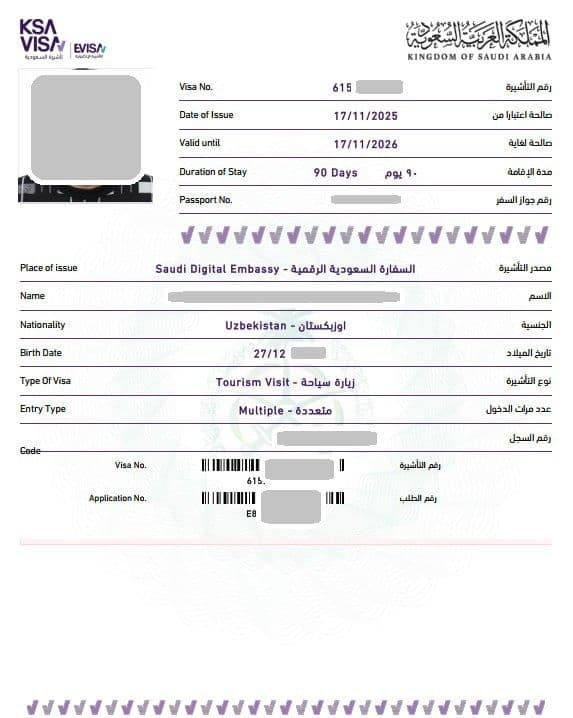 Saudiya Arabistoni vizasi — 6