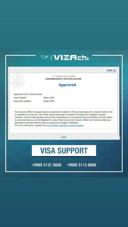 Amerika vizasi/ USA visa — 2