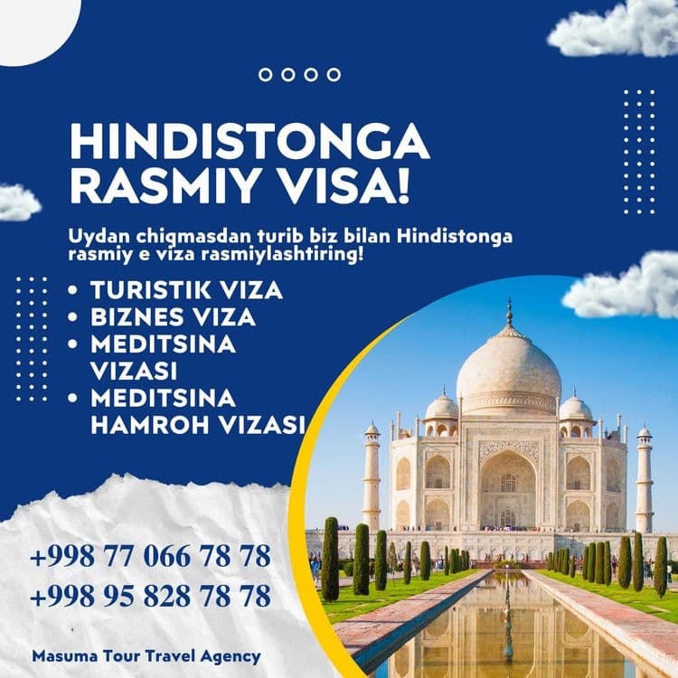Hindistonga Elektron Viza rasmiylashtiramiz! Tez! Ishonchli! Sifatli! — 1